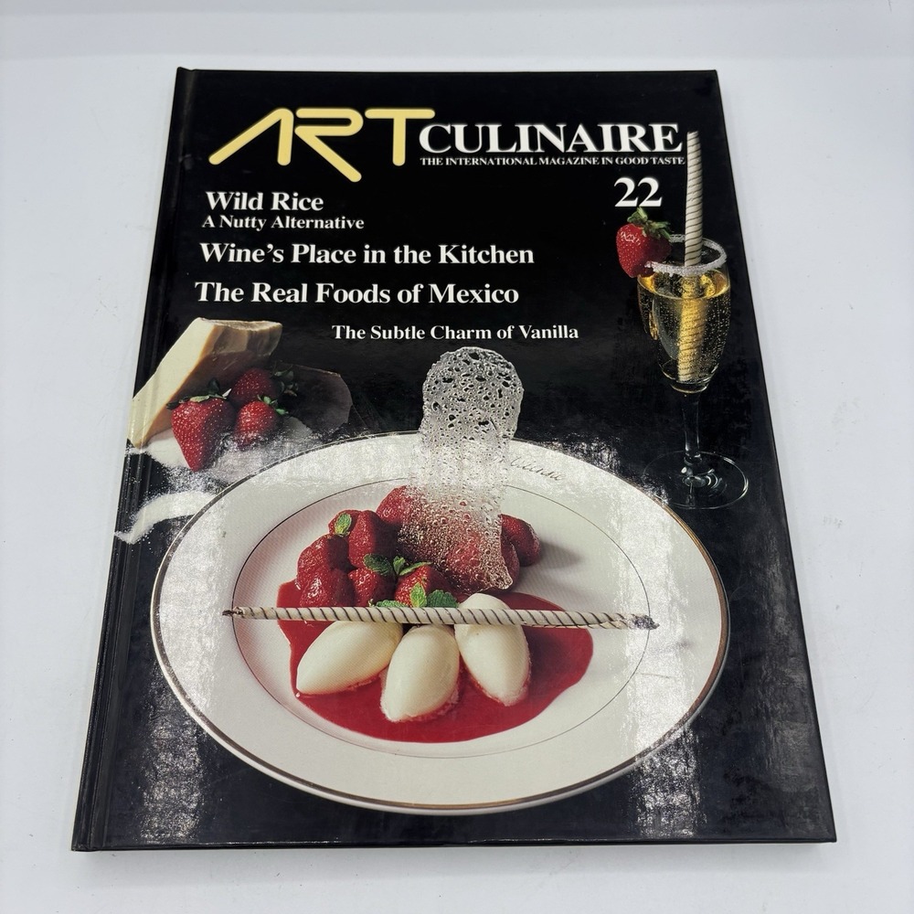 Art Culinaire 22 International Magazine Good Taste Mitterer Hardcover 1991 Vtg